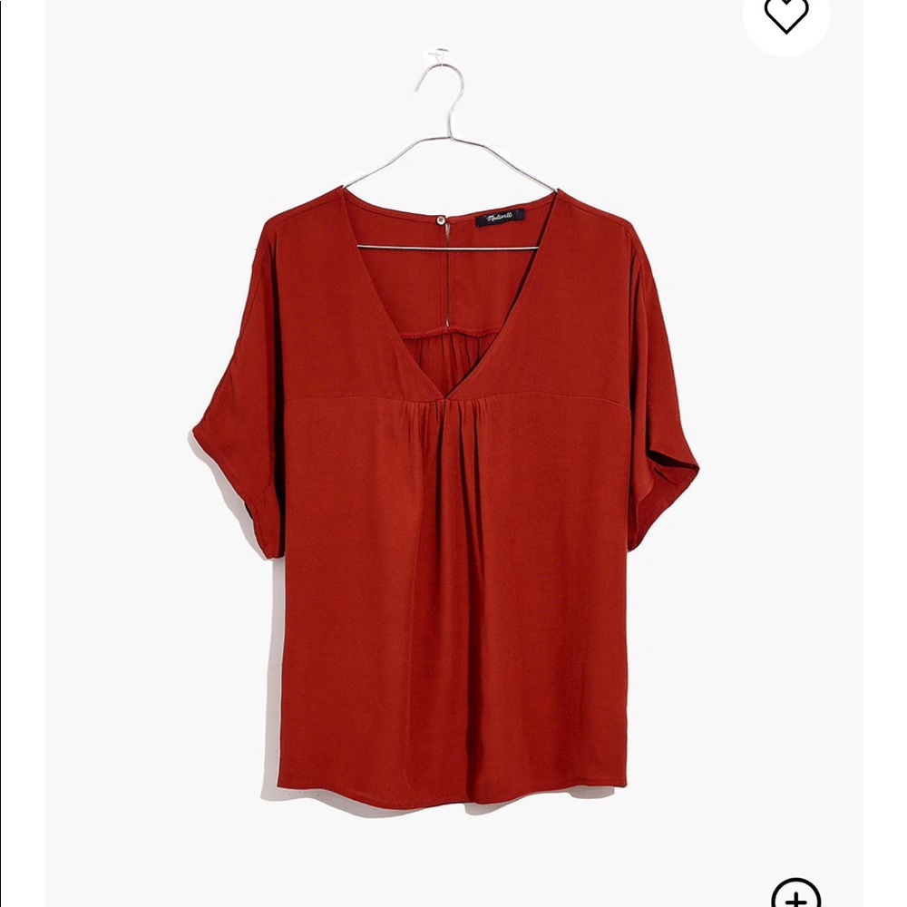 Madewell Rhyme Top in Burnished Mahogany NWT Small